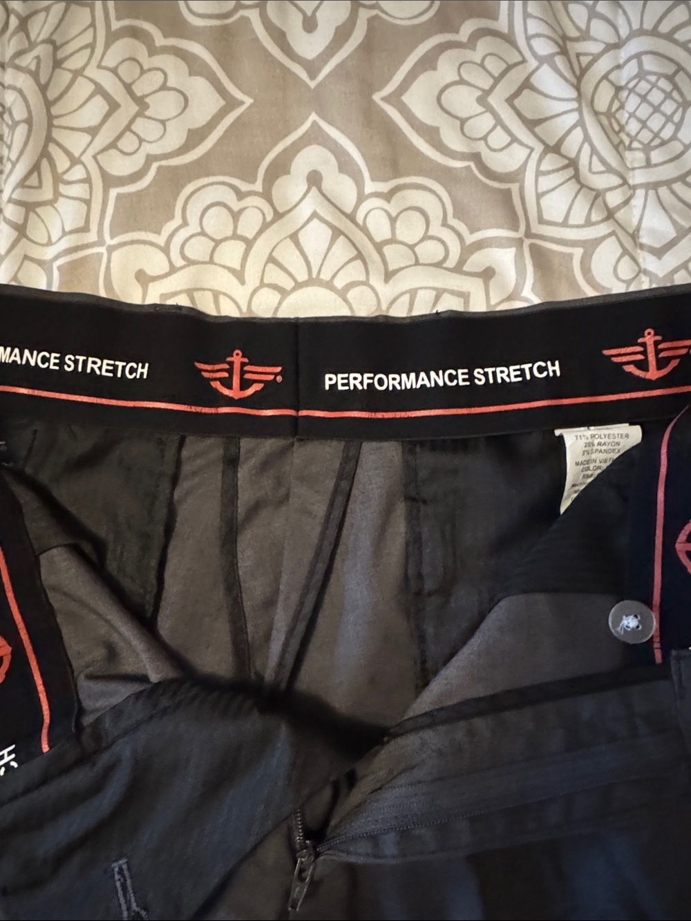 Dockers Men's Signature Performance Dark Gray Dress Pants 30x32 - Picture 4 of 15